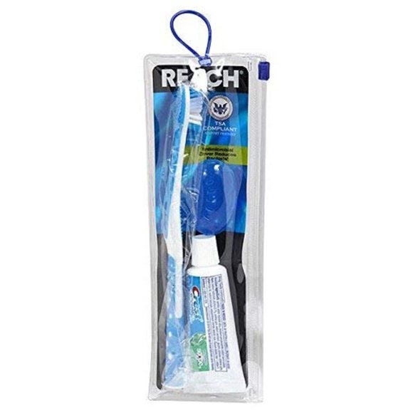 Reach Ultraclean Travel Kit Toothbrush with Toothbrush Cap and Toothpaste - Picture 3 of 5